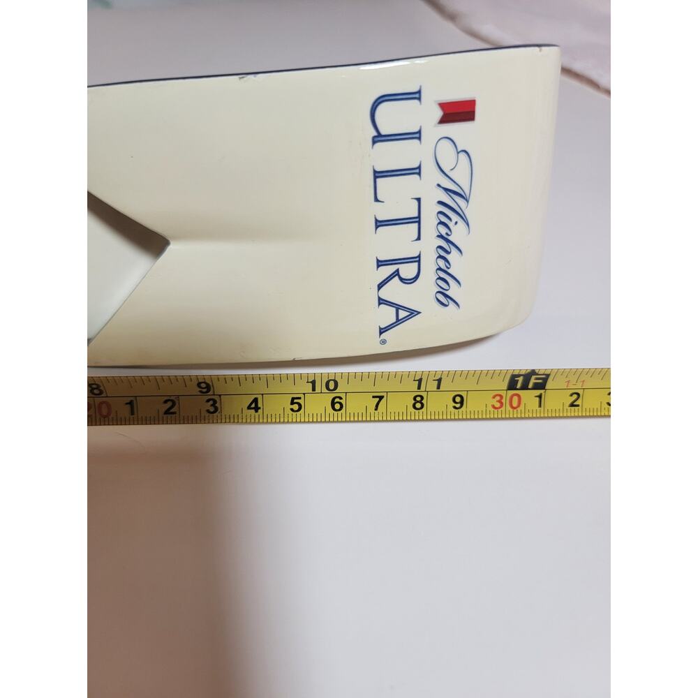 Michelob Ultra Tall 12" Ribbon Beer Tap Handle Pull Knob Bar Keg - Picture 6 of 7